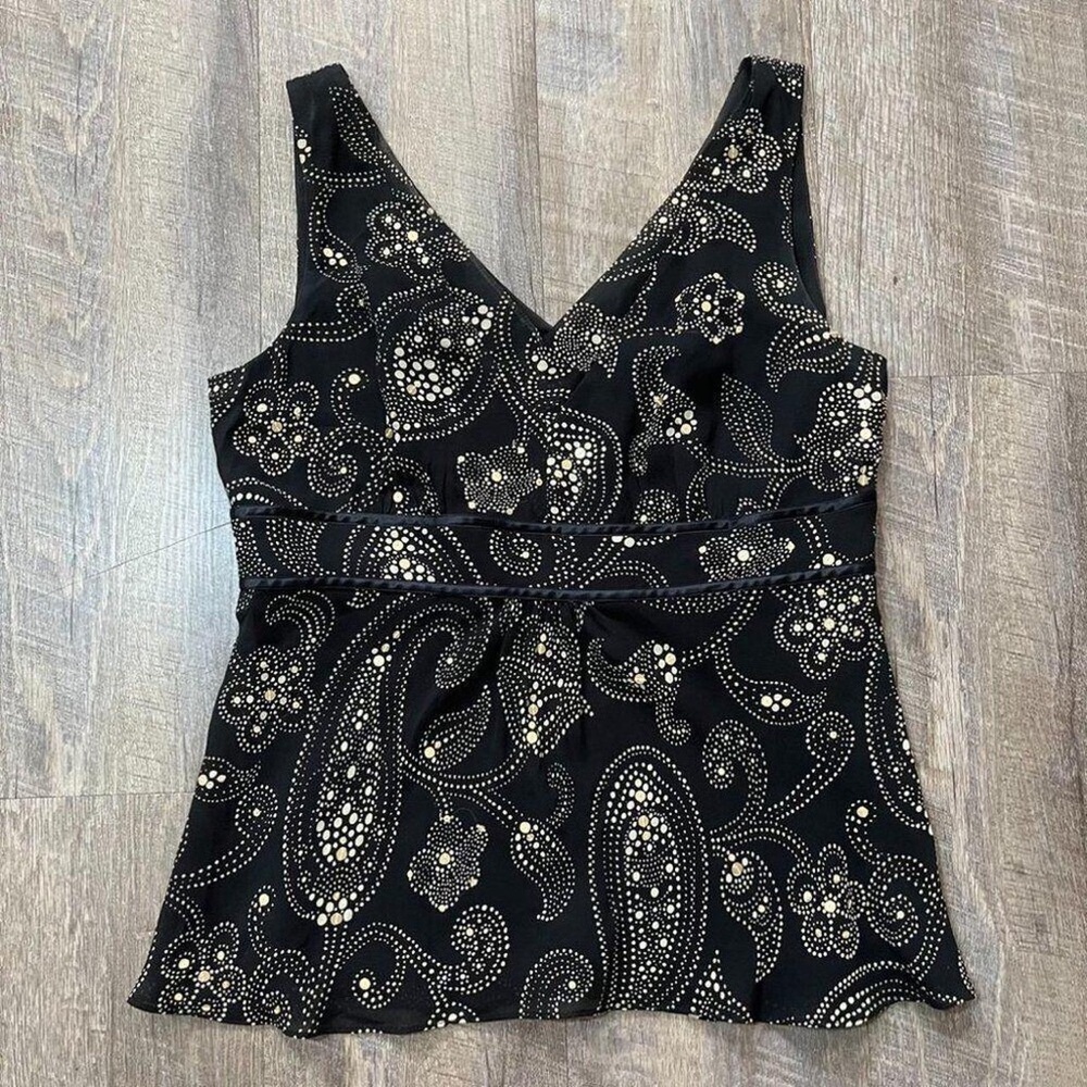 Women's Black and Gold Vest